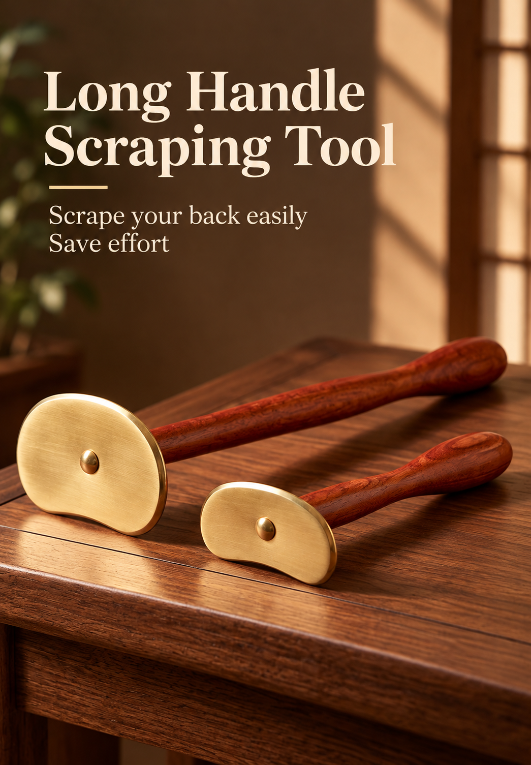 Brass Long-Handle Tai Chi Gua Sha Board - Image 5