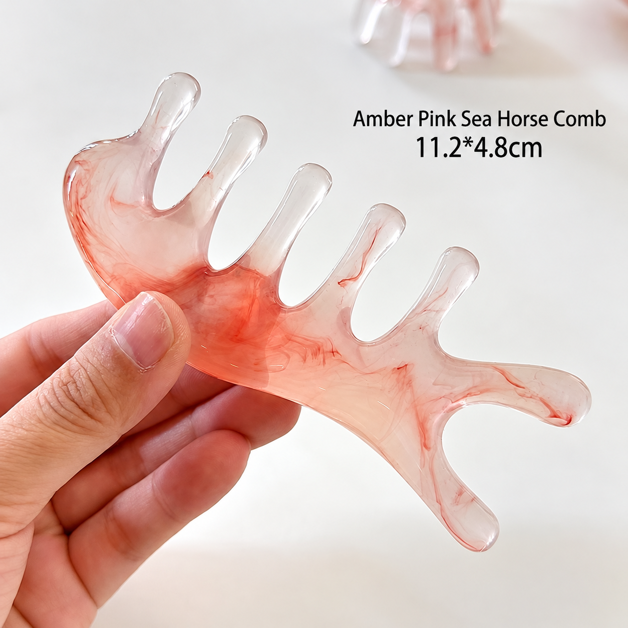 Pink Resin Meridian Massage Brush - Image 7