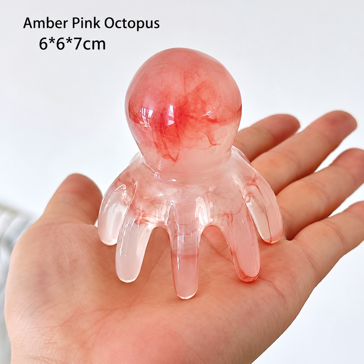 Pink Resin Meridian Massage Brush - Image 6
