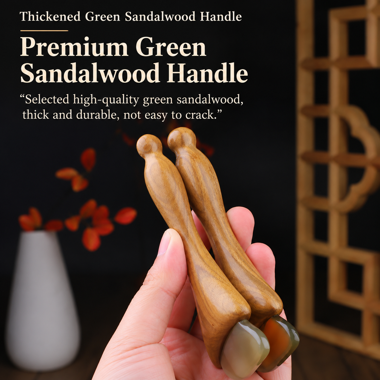 Natural Ox Horn Eye Massage Tool - Image 2